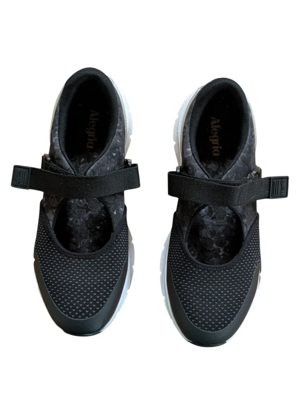 Alegria Poppy Pop Black Mary Jane Sneaker Size 40
